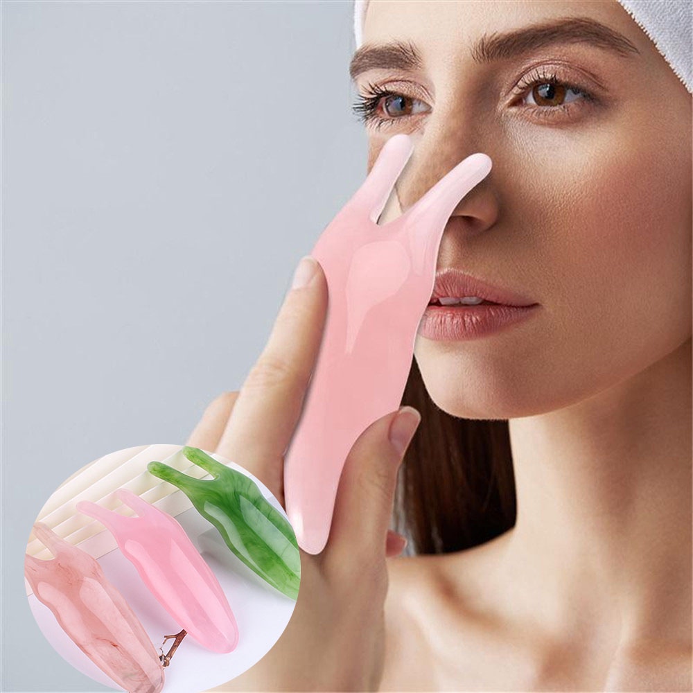 [Hàng mới về] Dụng cụ mát xa mặt hình chữ y giảm bọng mắt nhựa resin