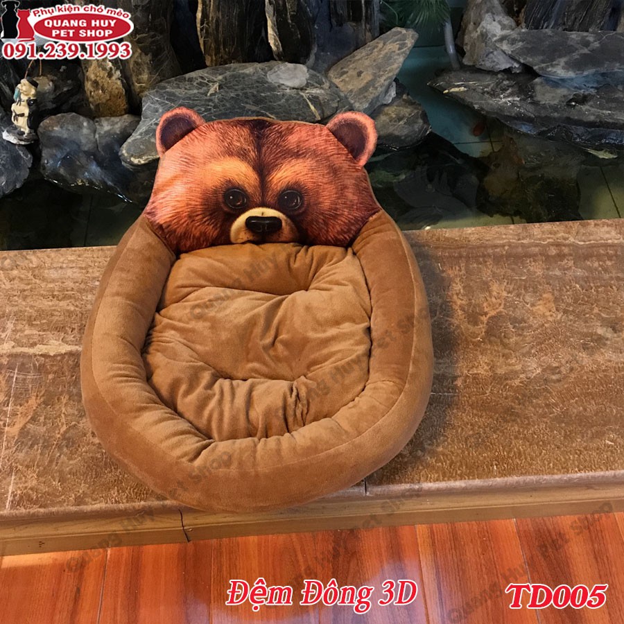 Đệm 3D hình con gấu
