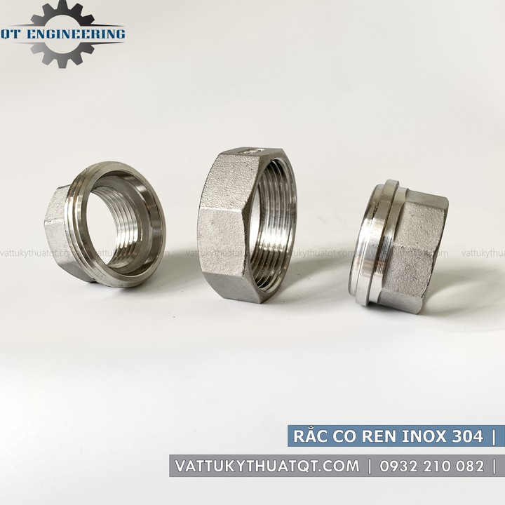 Rắc Co Ren Inox 304 | DN8,DN10,DN15,DN20,DN25