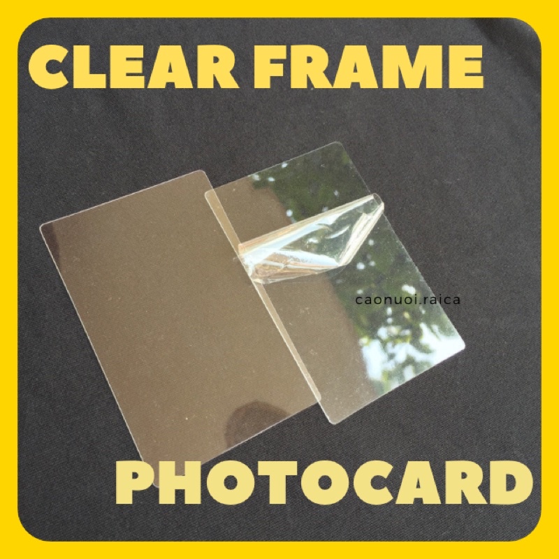 FRAME TRONG SUỐT BẢO VỆ CARD - CLEAR FRAME PHOTOCARD Cáo nuôi rái cá