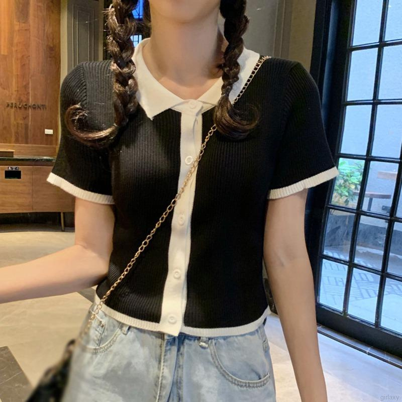 Áo Thun Ngắn Tay Phong Cách Hàn Quốc Dành Cho Nữ