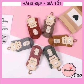 Tất trẻ em 10 đôi tất len tăm cổ cao cho bé size 1-12 tuổi