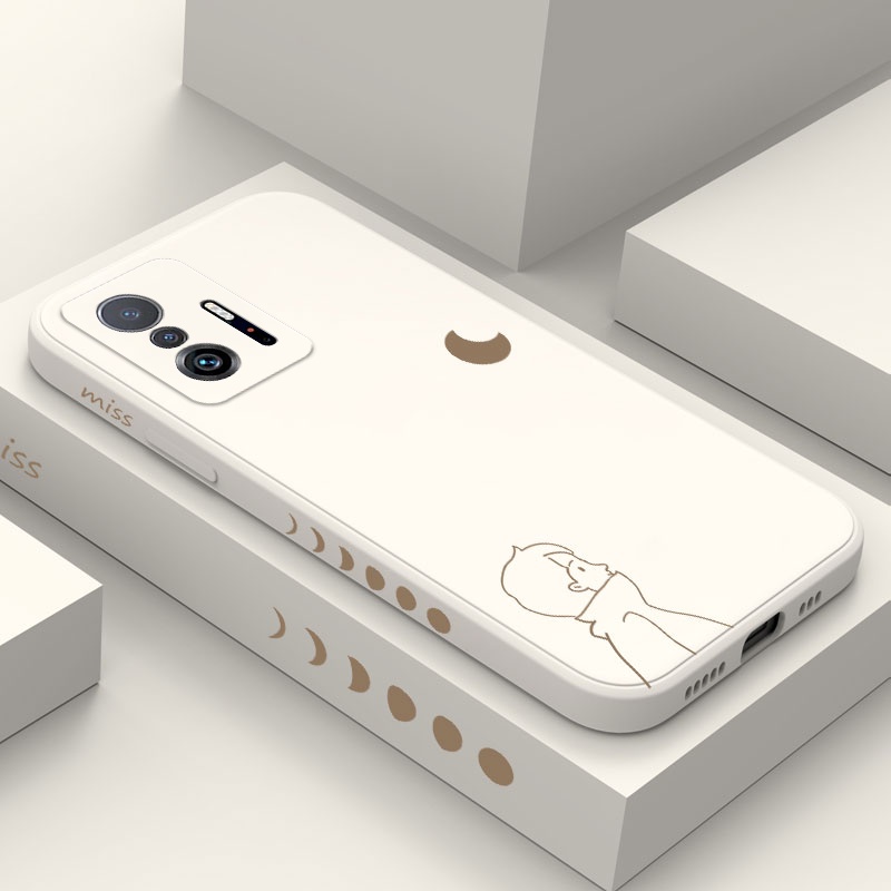 Bao Da Điện Thoại Họa Tiết Mặt Trăng Thời Trang Cho xiaomi mi 13t 12t 11t 10t pro lite mi 9t pro Ốp