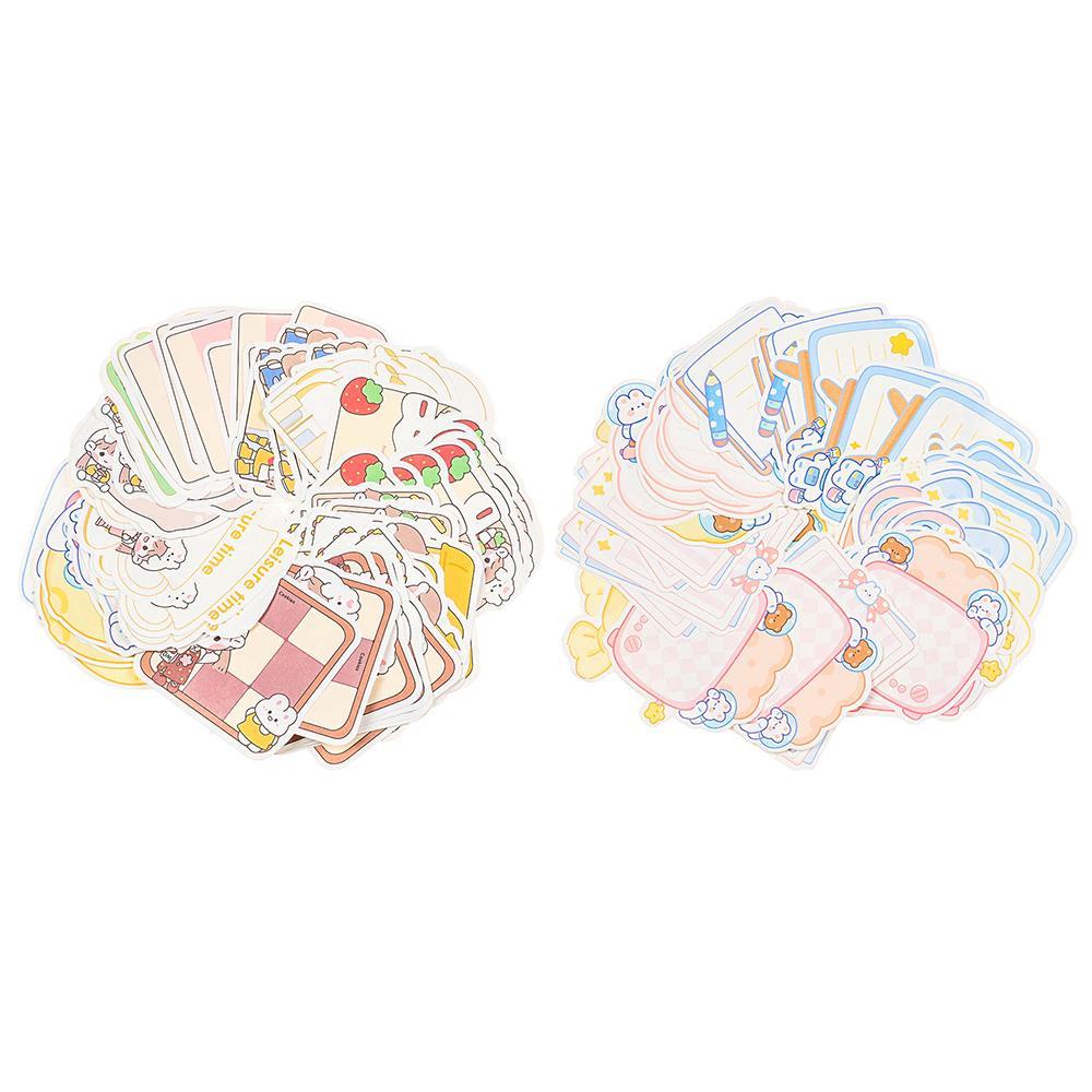 Set 100 Tấm Hình Dán Hoạt Hình Ghi Chú Trang Trí Laptop