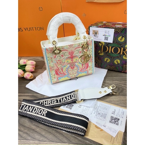 Túi D"ior Lady Hoạ Tiết