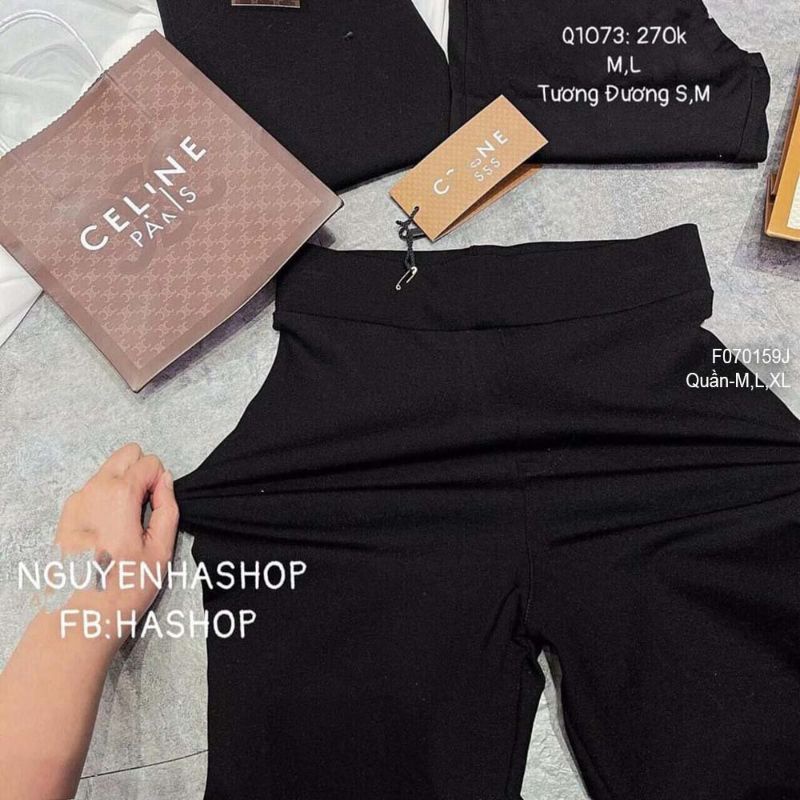 Quần legging thun dài celinev tôn dáng lưng thun 0701