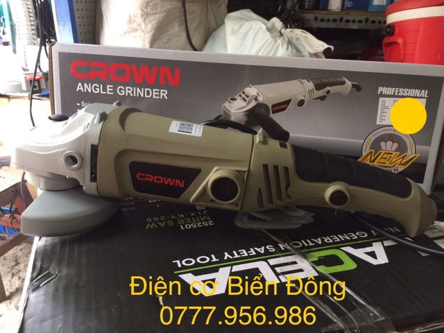 Máy mài 🌈 FREESHIP🌈 Máy mài góc cầm tay chính hãng Crown CT13288 công suất 860W công nghệ MỸ