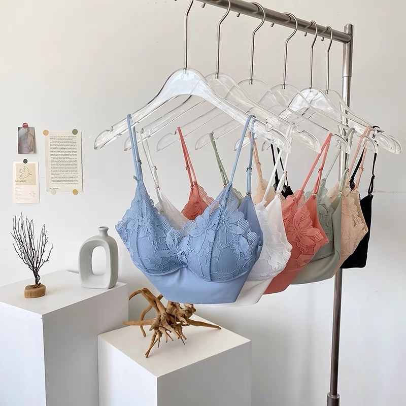 Áo Bra Nữ Su Ren 2 Dây Lưng U Có Đệm Ngực Trend Mới 8898