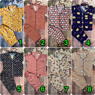 Bộ pizama lửng kate thái l1