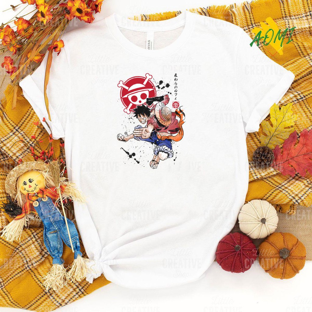 ÁO THUN UNISEX AOMI ĐẶC BIỆT ONE PIECE LUFFY PUCH LUFY TAY NGẮN TAY LỠ NAM NỮ AOMIVN THỜI TRANG
