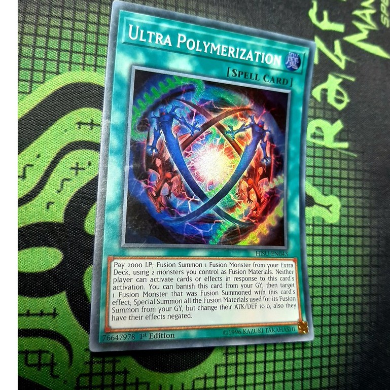 Thẻ Bài Mint90 Yugioh Spell Ultra Polymerization - HISU-EN043 - Super