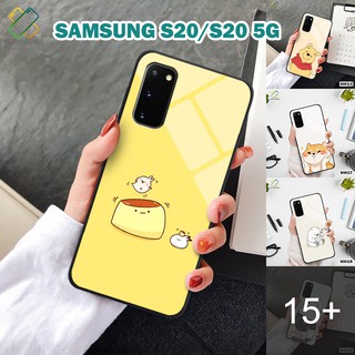 Ốp lưng Kính Samsung S20/S20 5G in 3D chủ đề hoạt hình
