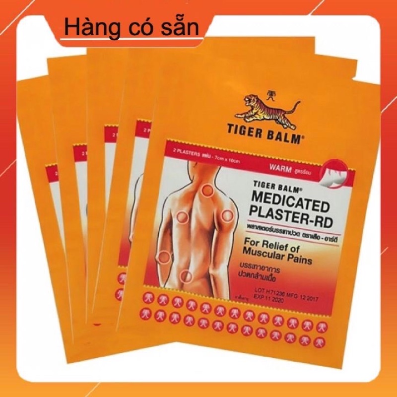 Cao Dán Đau Lưng Hiệu Con Hổ Tiger Balm Singapore [Nóng]