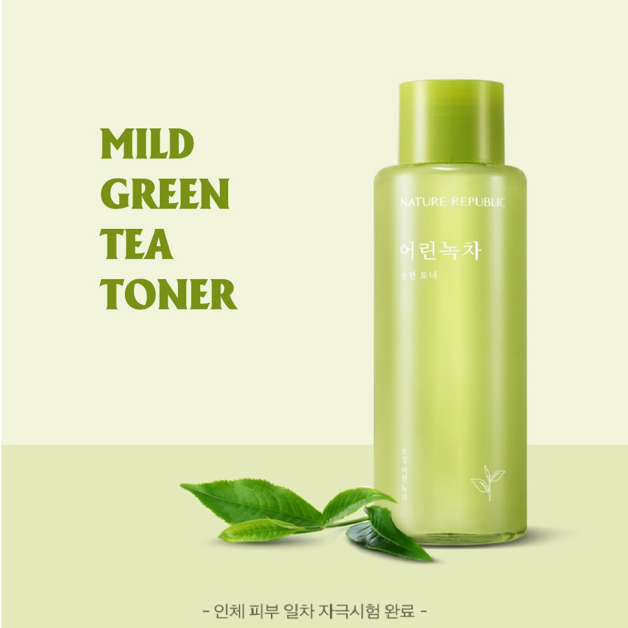 Nước cân bằng da Trà Xanh NATURE REPUBLIC Mild Green Tea Toner 155ml