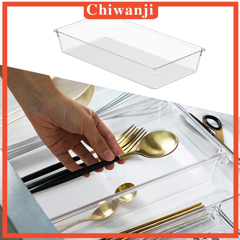 Khay Đựng Mỹ Phẩm Chia Ngăn Bằng Nhựa PET Trong Suốt Tiện Dụng