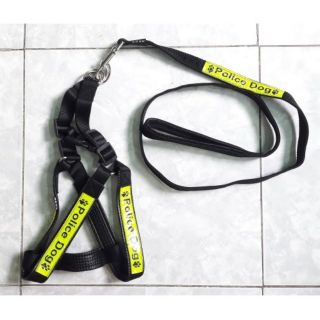 dây dắt yếm ngực police cho chó