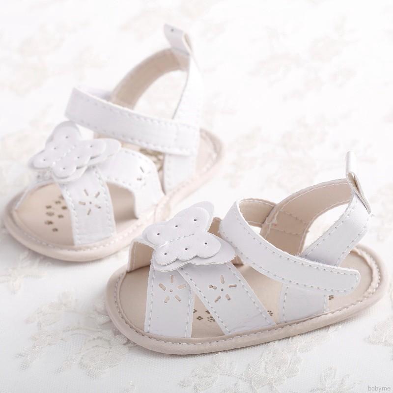 Sandals xỏ ngón đính nơ chống trượt cho bé