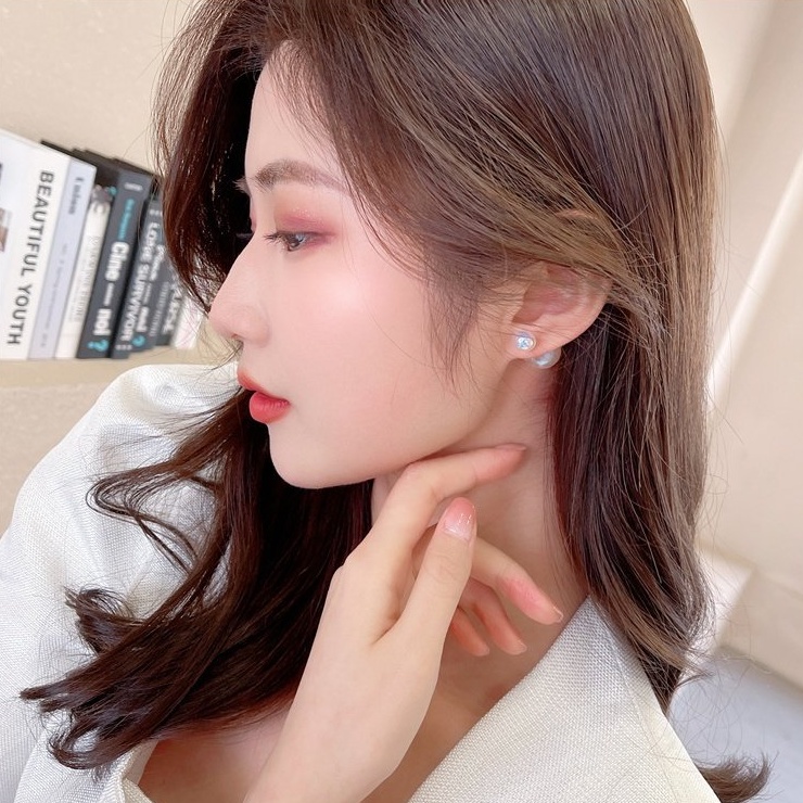 Khuyên Tai Ngọc Trai Nhiều Màu Sắc Thời Trang