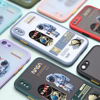 Ốp điện thoại nhám cứng in NASA chống sốc cho Xiaomi Redmi Note 9t 9s 9 5 6 Pro 8 7 Pro 3 NASA