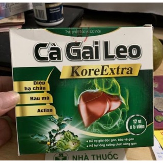 Cà Gai Leo KoreExtra Hỗ trợ bảo vệ gan, tăng cường chức năng gan, hỗ trợ giải độc gan 60 viên.