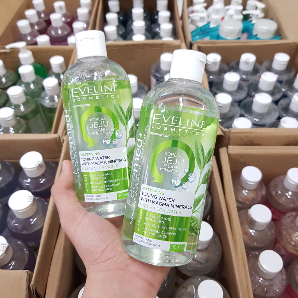 Nước hoa hồng kiềm dầu Eveline Facemed 400ml