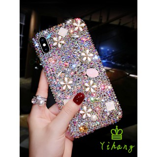 OPPO A9 A5 2020 A8 A31 F11 Pro F9 A3S A7 F7 F5 A83 A79 F1S F1 F3 Plus Ốp điện thoại đính hoa và đá ánh kim cương cho