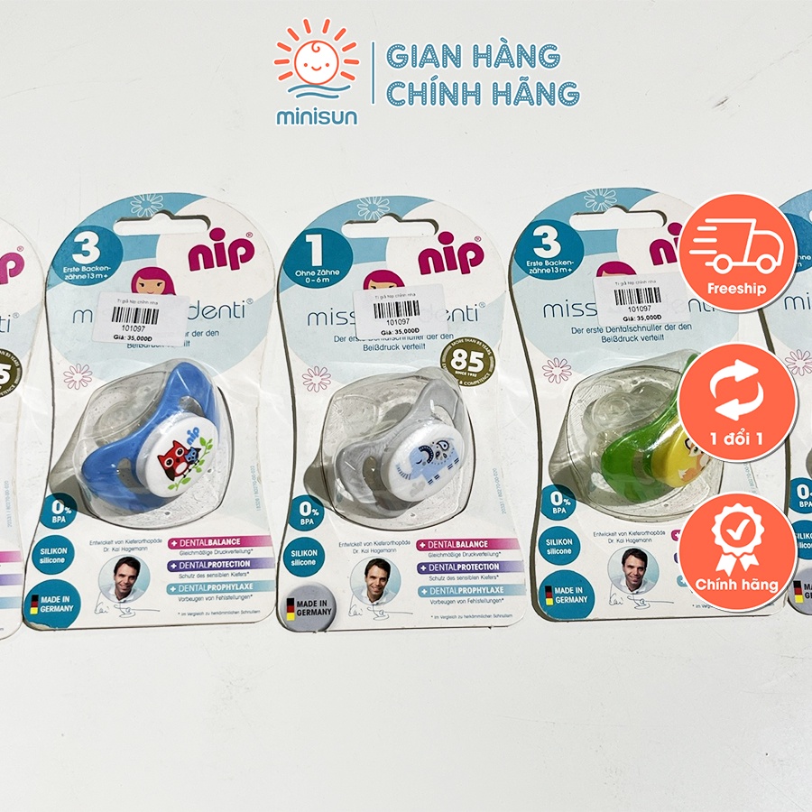 Ti giả NIP chỉnh nha Miss Denti chính hãng Đức, silicon siêu mềm