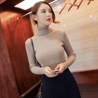 Áo len cổ lọ - ảnh thật bao chất