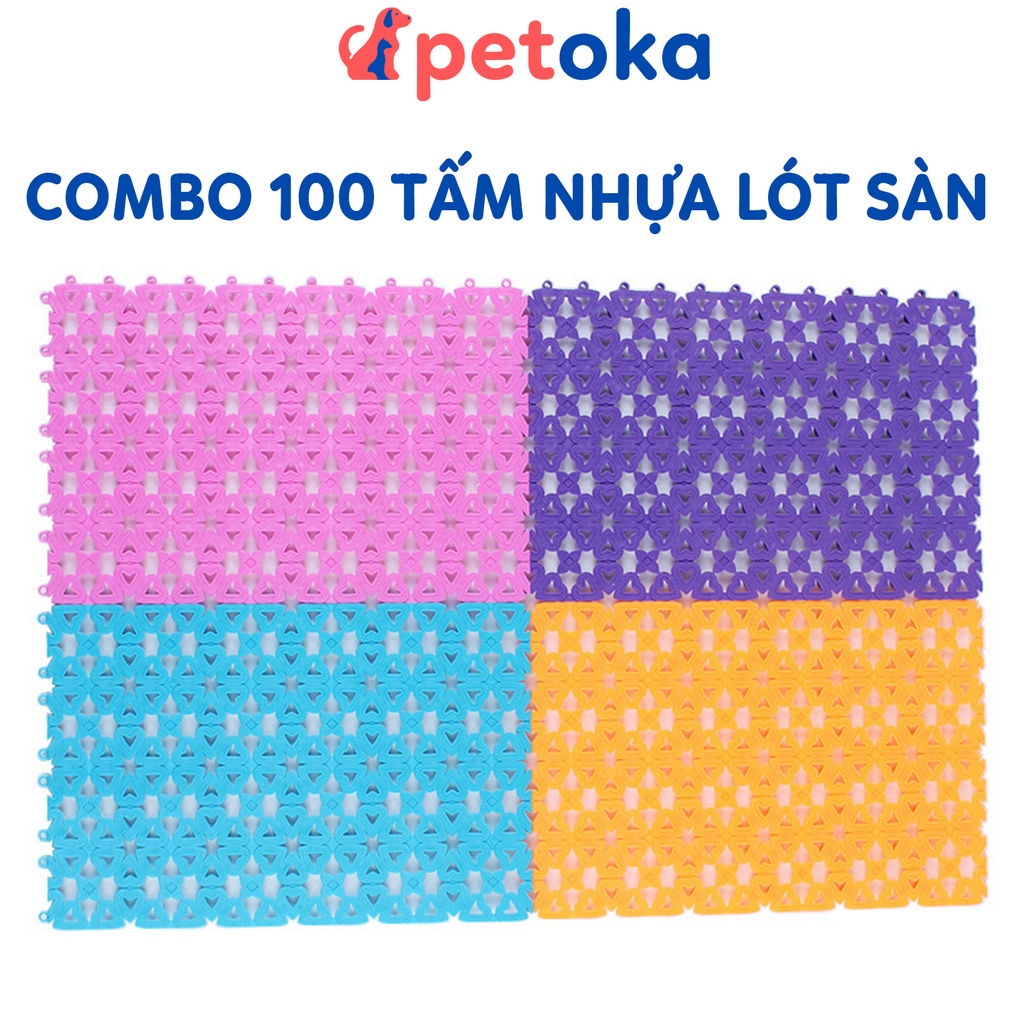 Combo 100 tấm lót sàn chuồng chó mèo