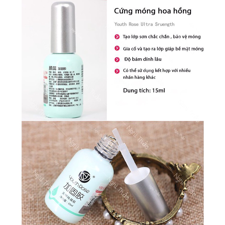 Sơn gel cứng móng hoa hồng 15ml