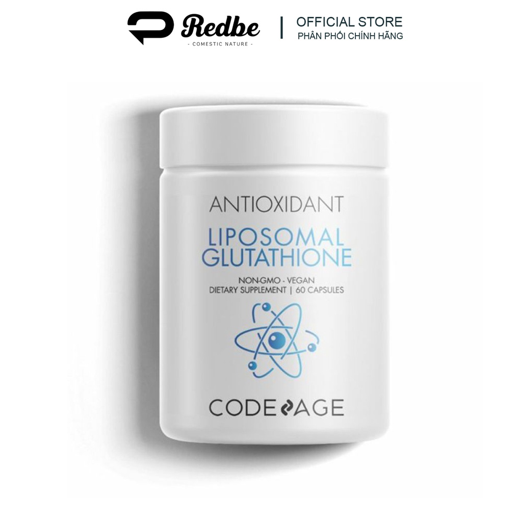 Viên Uống Hỗ Trợ Trắng Da CodeAge Liposomal Glutathione 60v hàng chính hãng - MP058