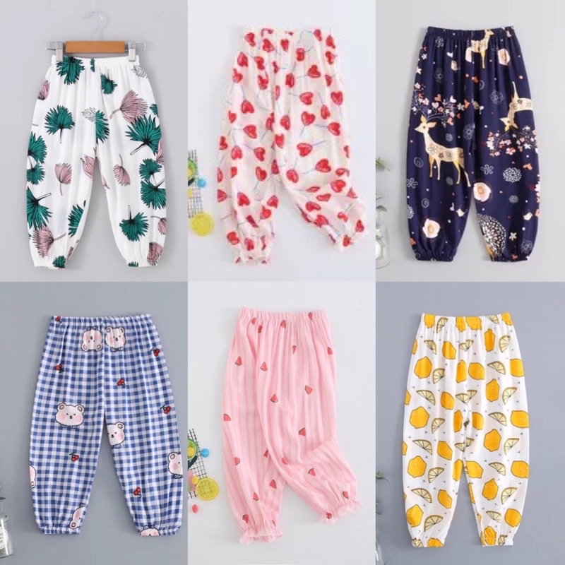 Quần lanh dài cho bé chống nắng, chống muỗi, Chất liệu mỏng mát nhẹ từ 10-28kg