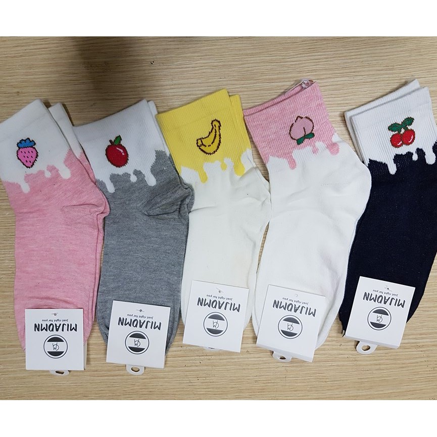 TẤT HOA QUẢ pha màu