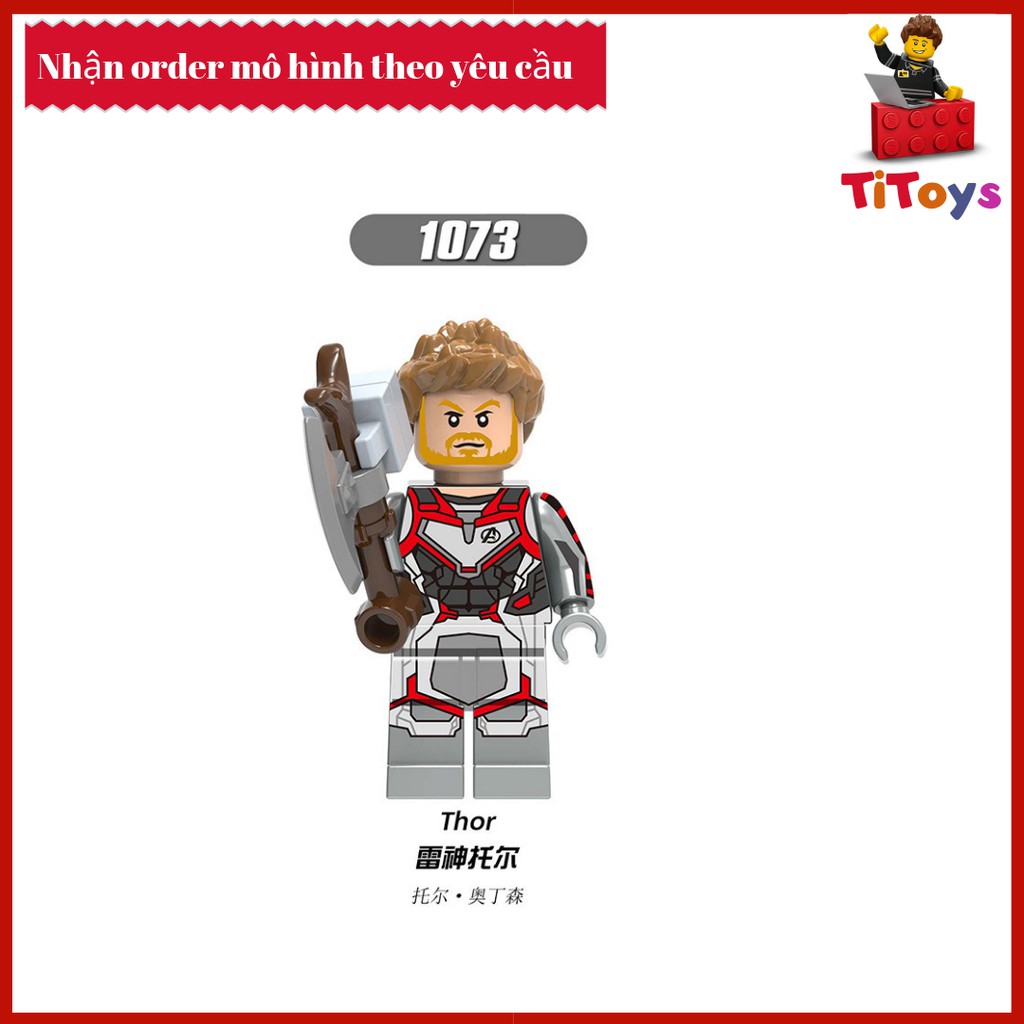 Minifigures Các Nhân Vật Siêu Anh Hùng Avenger 4 End Game - Đồ Chơi Lắp Ghép Xếp Hình Mô Hình XINH 0233