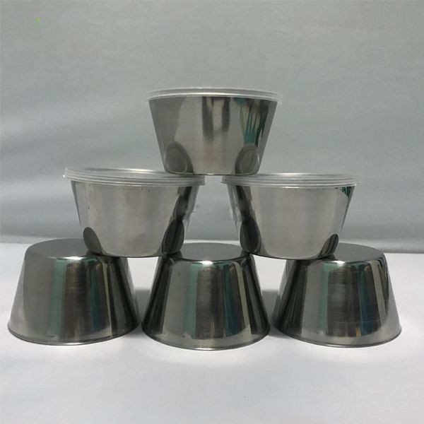 Khuôn làm bánh flan inox có nắp 7x5x4cm