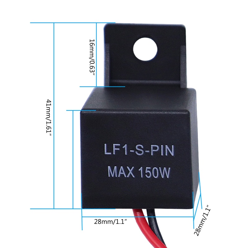 Rơ Le Chớp Nháy Đèn LED 12V 2 Pin Chuyên Dụng Cho Xe Mô Tô