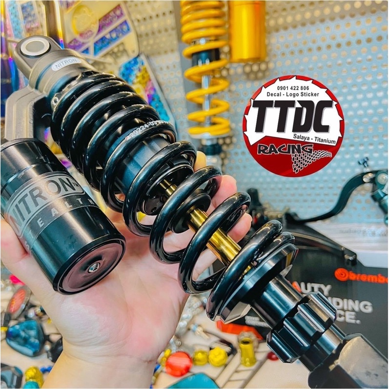 Phuộc Nitron 1:1 dành cho xe Airblade mẫu Full Black tăng chỉnh thật ✌