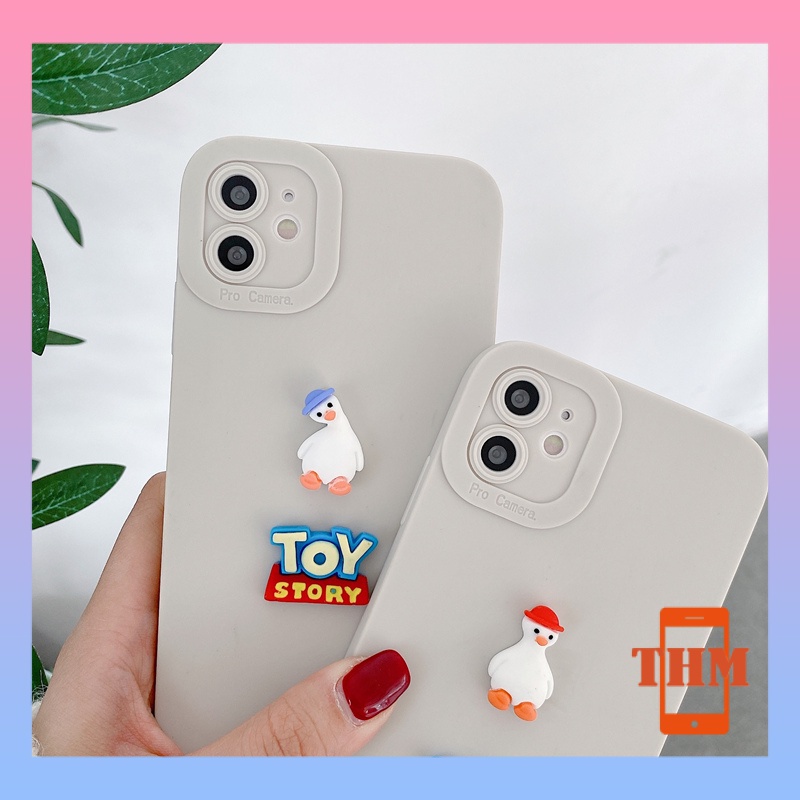Ốp Điện Thoại Hình Chú Vịt Trắng Cho iPhone 6/6plus/6s/6splus/7/7plus/8/8plus/x/xr/xs/11/12/13/pro/max/plus/promax/-065