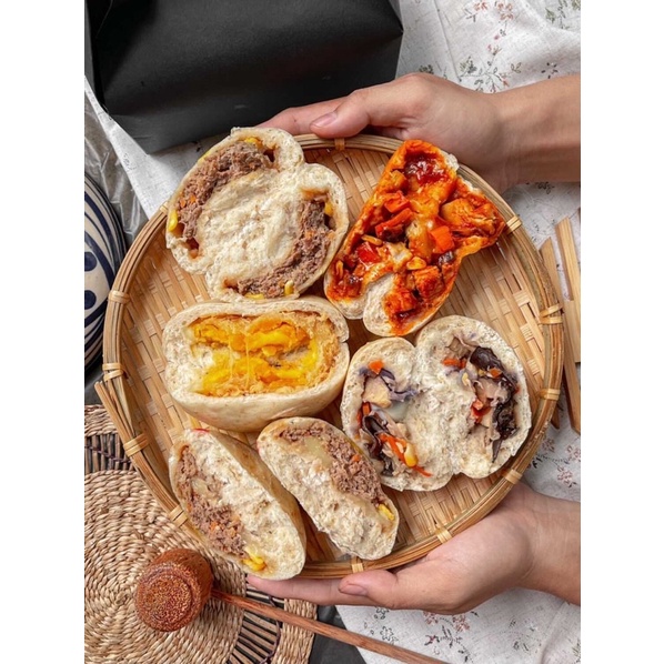 Bánh Bao Nguyên Cám Các Vị Lẻ