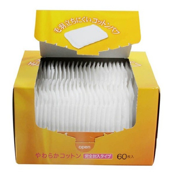 Hộp 60 miếng bông tẩy trang Nội Địa Nhật Bản