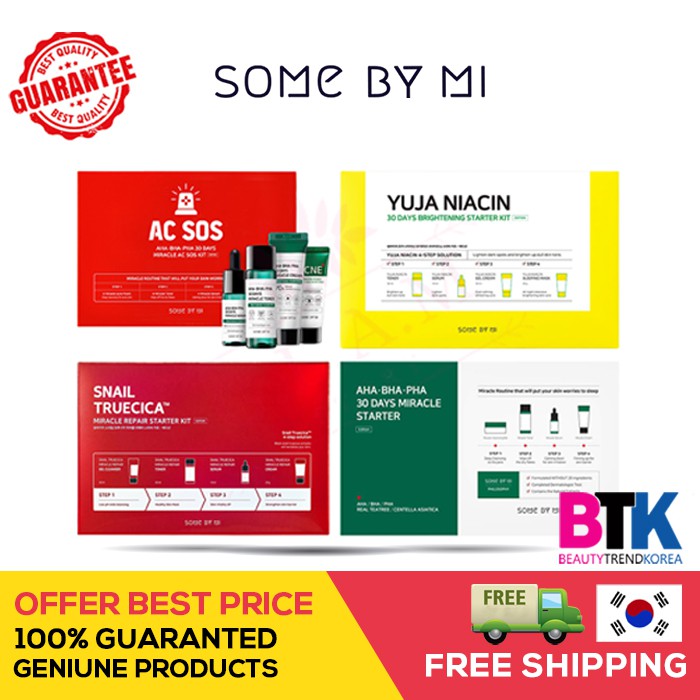 SOMEBYMI SOS (Hàng Mới Về) Bộ Mỹ Phẩm Chăm Sóc Da Tinh Chất Ốc Sên Aha Bha Pha 30 Ngày Chất Lượng Cao