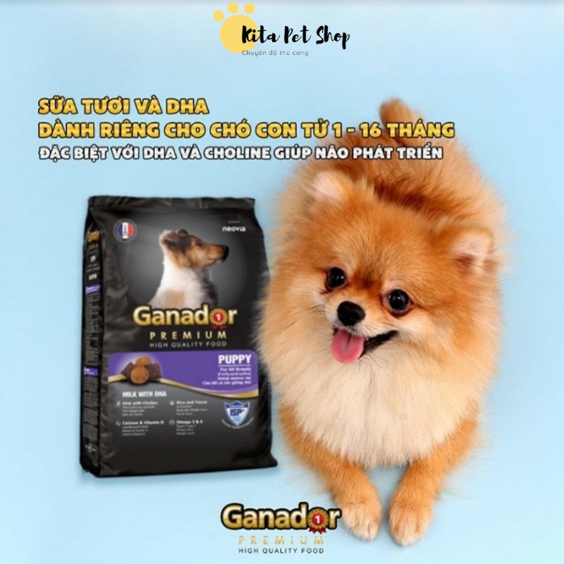 Thức Ăn Cho Chó Gói 400gr Chó Con Chó Trưởng Thành Chó Lớn Ganador - FIB's- Smartheart - adult - puppy