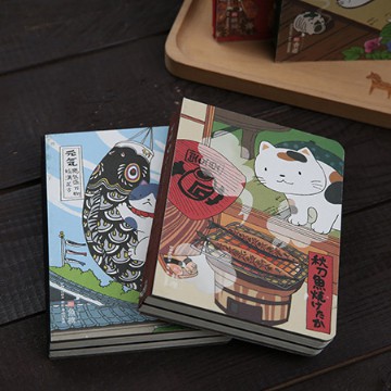 Sổ tay kế hoạch Mèo Nhật Bản, giấy chống loá (size 10x15 cm)