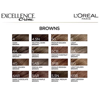 [SALON CHUYÊN DÙNG] THUỐC NHUỘM TÓC PHỦ BẠC L'ORÉAL EXCELLENCE CREME MỸ