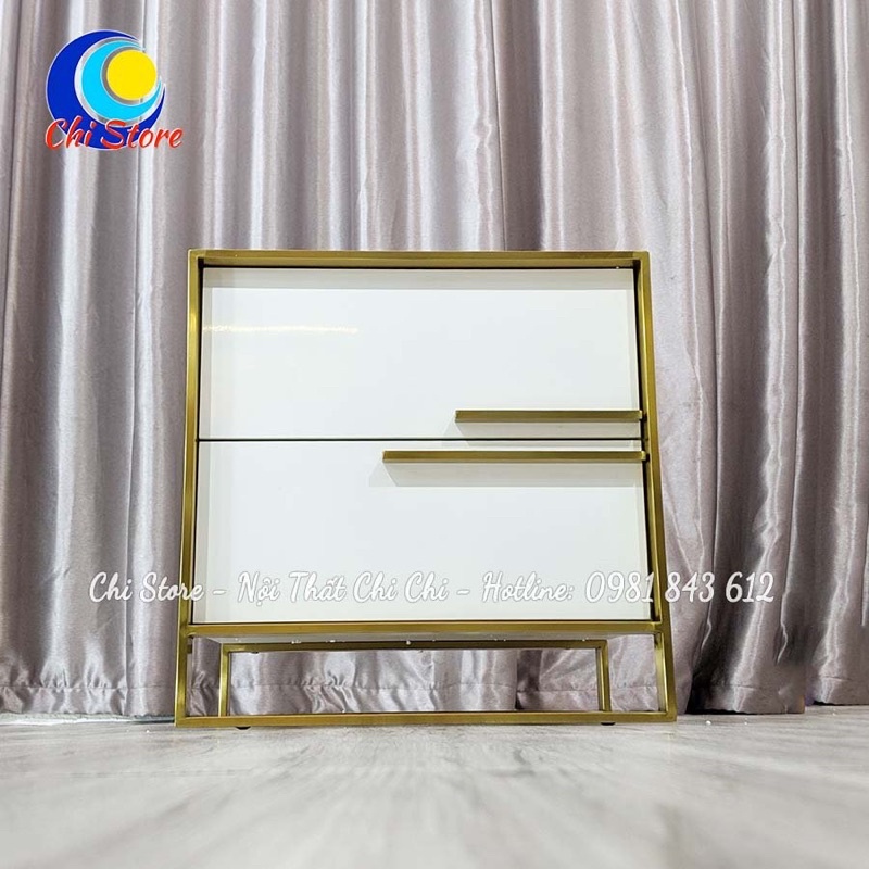 Tap Đầu Giường Khung Chân Inox Vàng Đồng Nhập Khẩu Phong Cách Hiện Đại