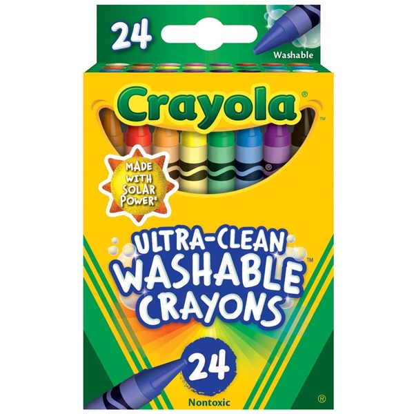 [Mã LIFEB04ALL giảm 10% tối đa 15K đơn 0Đ] Hộp 24 Bút Màu Sáp Rửa Được - Crayola 526924