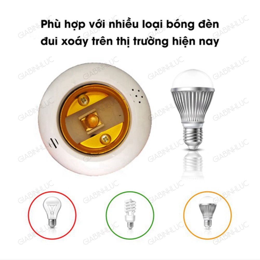 [Hàng loại 1] Đui đèn cảm biến âm thanh tự động tới 60 dB sáng trong tối thông minh cảm ứng phạm vi <5m