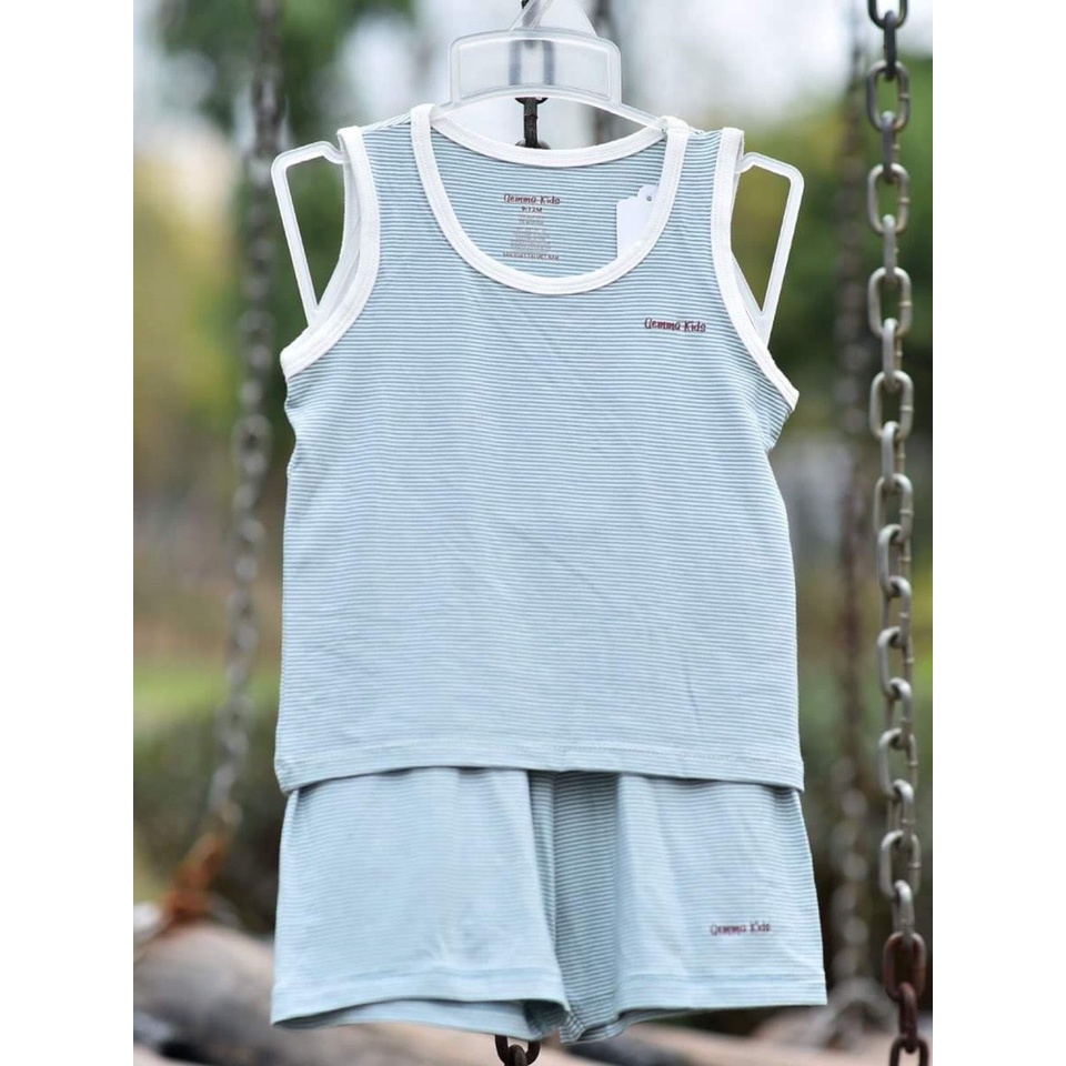 Xả hàng bộ ba lỗ sợi tre hãng gemma kids