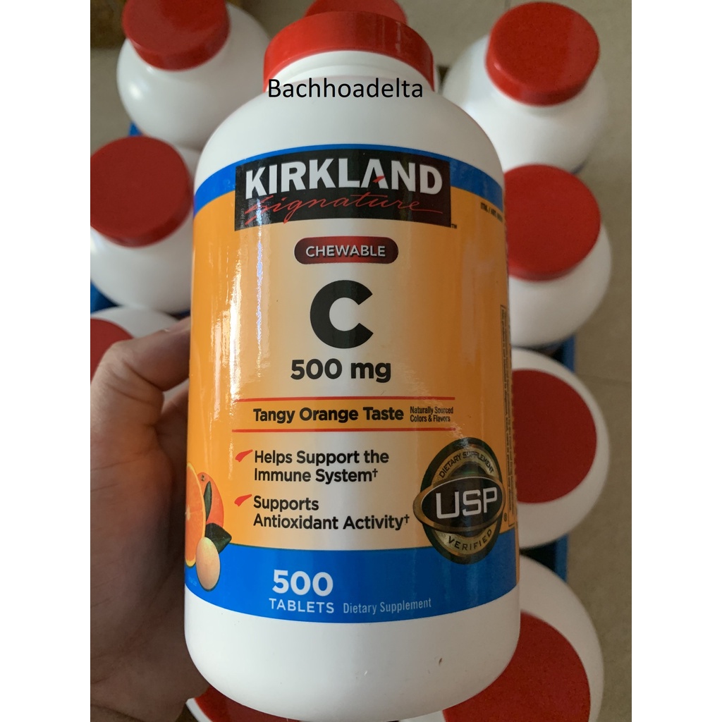 Viên Bổ Sung Kirkland Vitamin C 500mg, 1000mg - 500 viên