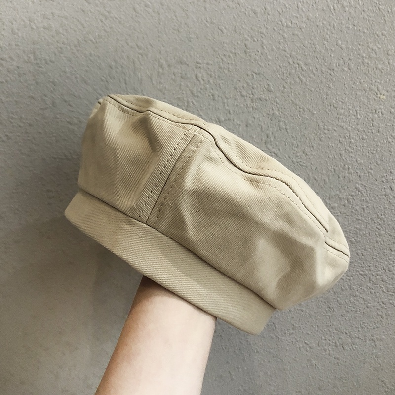 Mũ nồi mỏng màu đen phong cách Hàn Quốc thời trang xuân thu cho nữ